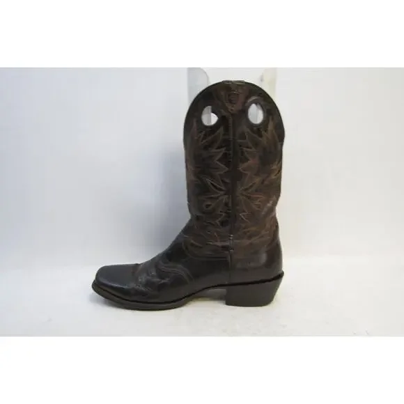 Ariat Mens Size 12 D Brown Leather Buckaroo Stockman Cowboy Western Boots